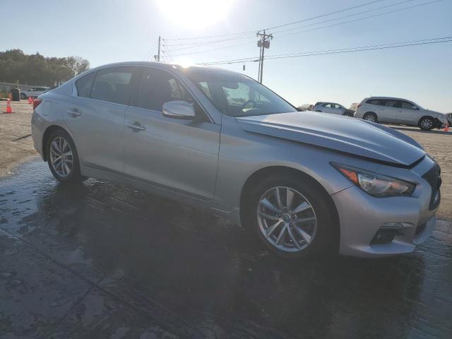 JN1BV7AR4FM394736 - 2015 INFINITI Q50 BASE SILVER photo 4