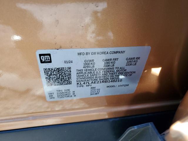 KL47LAE21RB148210 - 2024 BUICK ENVISTA PREFERRED GOLD photo 12