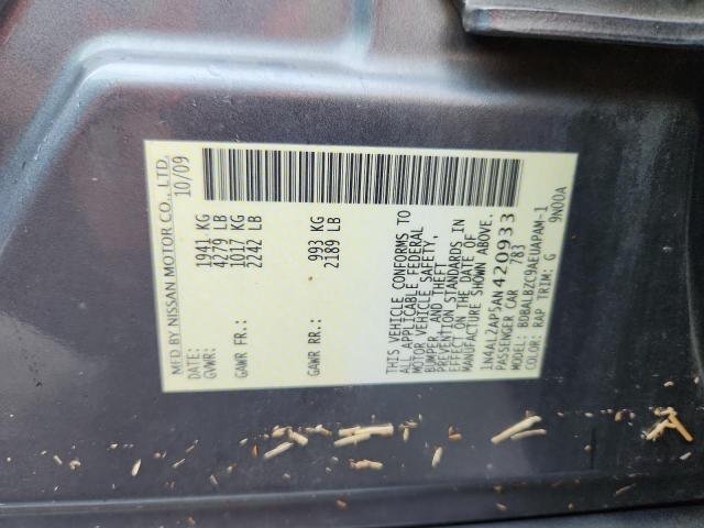 1N4AL2AP5AN420933 - 2010 NISSAN ALTIMA BASE GRAY photo 12