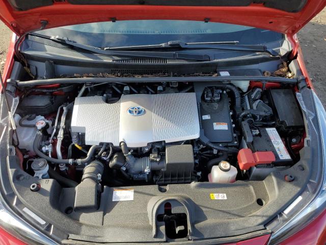 JTDKAMFU9N3164179 - 2022 TOYOTA PRIUS NIGHT SHADE წითელი ფოტო 11