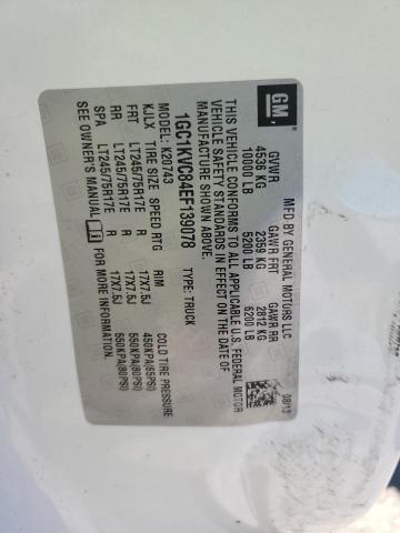 1GC1KVC84EF139078 - 2014 CHEVROLET SILVERADO K2500 HEAVY DUTY WHITE photo 13