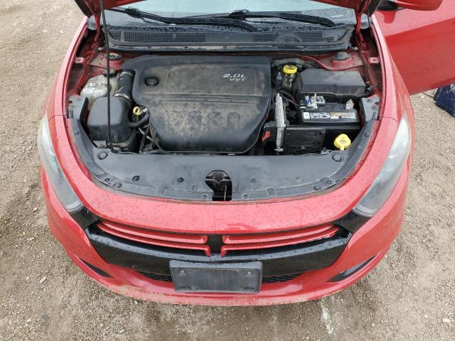 1C3CDFBA6DD126327 - 2013 DODGE DART SXT RED photo 11