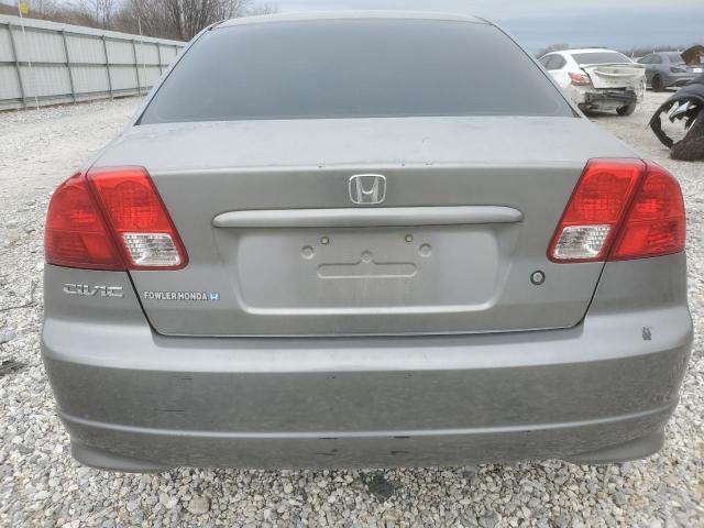 2HGES163X5H631530 - 2005 HONDA CIVIC DX VP GRAY photo 6