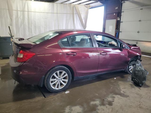 19XFB2F89CE317509 - 2012 HONDA CIVIC EX RED photo 3
