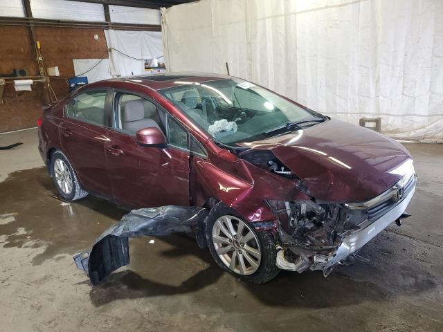 19XFB2F89CE317509 - 2012 HONDA CIVIC EX RED photo 4