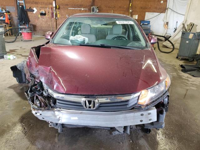 19XFB2F89CE317509 - 2012 HONDA CIVIC EX RED photo 5