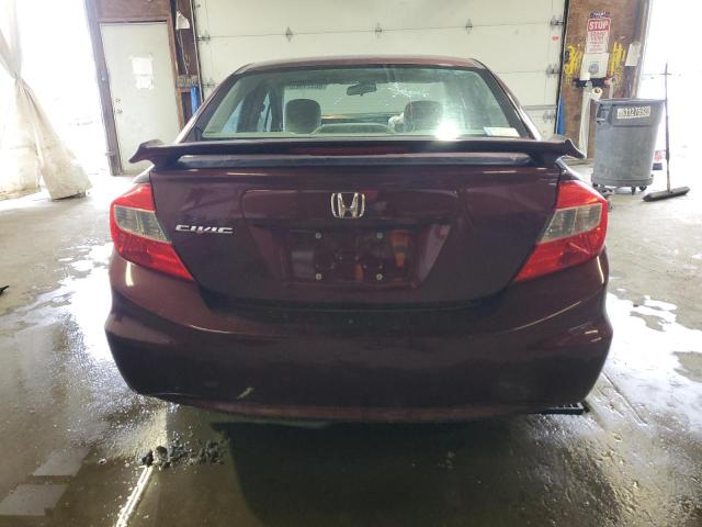 19XFB2F89CE317509 - 2012 HONDA CIVIC EX RED photo 6