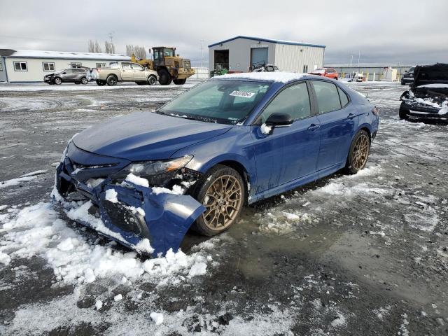 4T1T31AK9RU073878 - 2024 TOYOTA CAMRY SE NIGHT SHADE BLUE photo 1