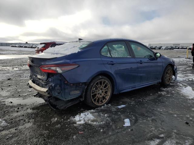 4T1T31AK9RU073878 - 2024 TOYOTA CAMRY SE NIGHT SHADE BLUE photo 3