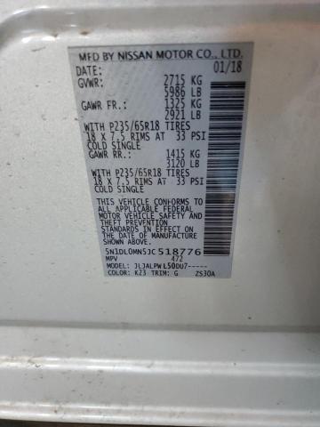 5N1DL0MN5JC518776 - 2018 INFINITI QX60 银色 照片 13