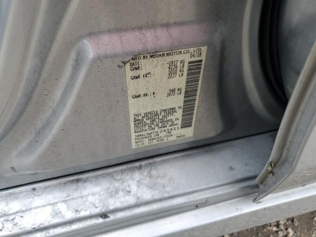 1N4AL3AP7JC245411 - 2018 NISSAN ALTIMA 2.5 银色 照片 12