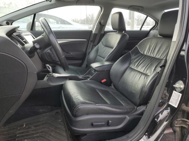 19XFB2F94FE045299 - 2015 HONDA CIVIC EXL შავი ფოტო 7