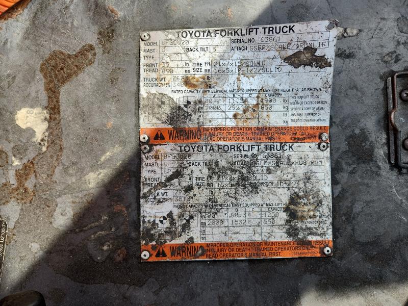 8FGCU2063861 - 2014 TOYOTA 8FGCU20 Naranja foto 10