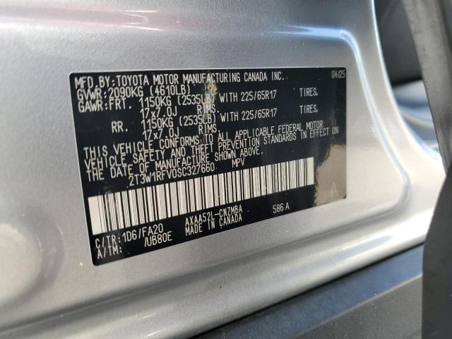 2T3W1RFV0SC327660 - 2025 TOYOTA RAV4 XLE SILVER photo 13