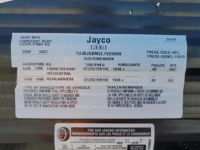 1UJBJSBM2L1V20068 - 2020 JAYCO OCTANE ZX WHITE photo 10