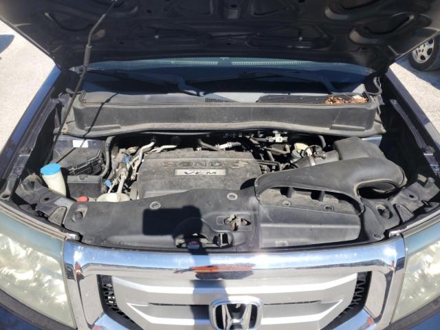 5FNYF4H6XAB017571 - 2010 HONDA PILOT EXL 蓝色 照片 12