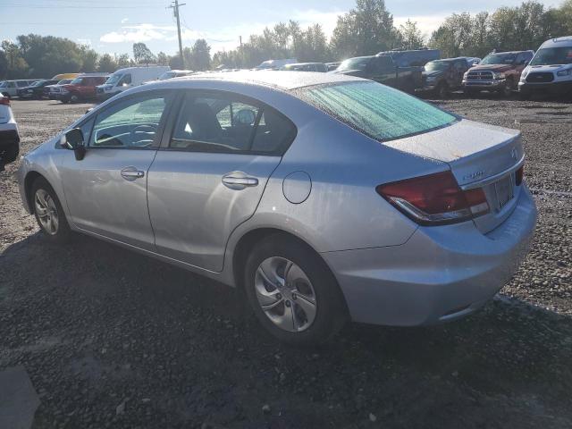 19XFB2F53DE240188 - 2013 HONDA CIVIC LX ვერცხლისფერი ფოტო 2