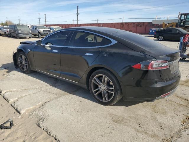 5YJSA1AG5DFP12633 - 2013 TESLA MODEL S BLACK photo 2