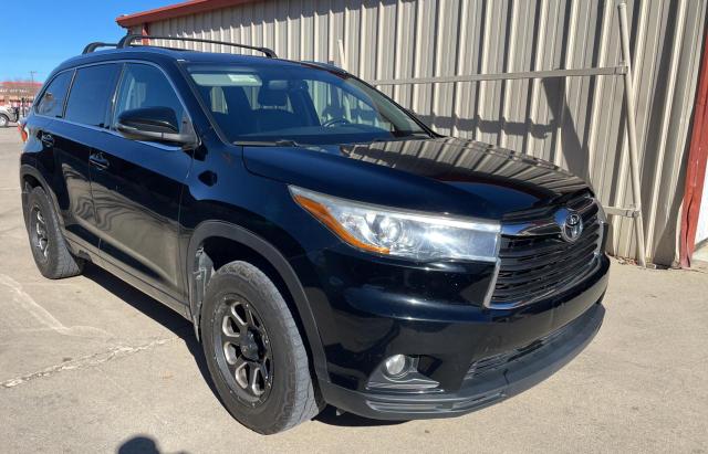 5TDJKRFH9FS208657 - 2015 TOYOTA HIGHLANDER XLE BLACK photo 1