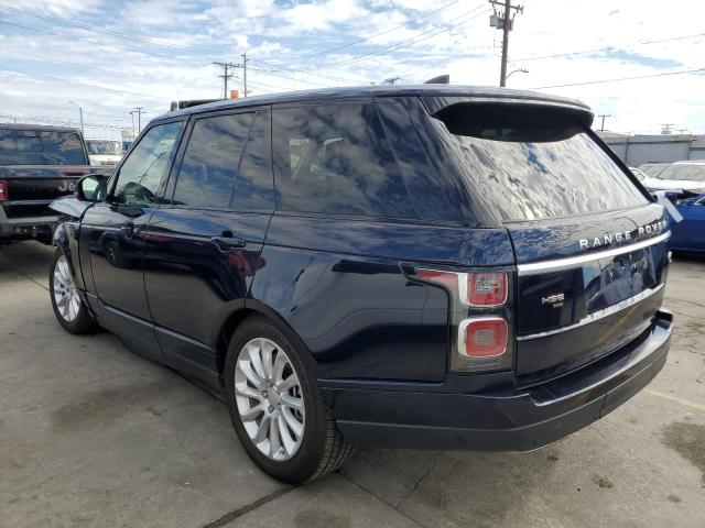 SALGS2RU8LA403337 - 2020 LAND ROVER RANGE ROVER HSE BLUE photo 2