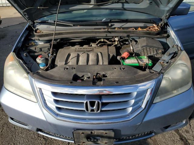 5FNRL3H40AB019674 - 2010 HONDA ODYSSEY EX BLUE photo 12