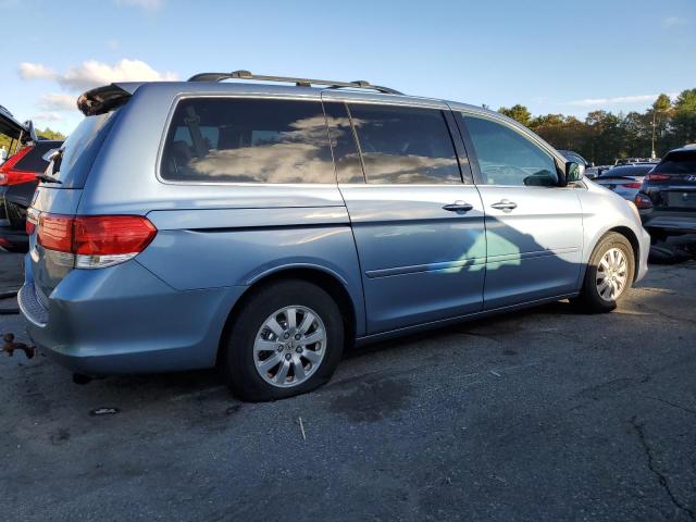 5FNRL3H40AB019674 - 2010 HONDA ODYSSEY EX BLUE photo 3
