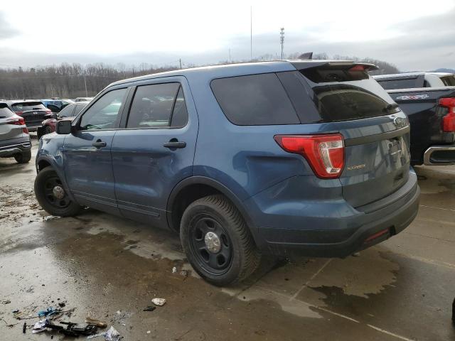 1FM5K8AR1JGC95383 - 2018 FORD EXPLORER POLICE INTERCEPTOR ლურჯი ფოტო 2