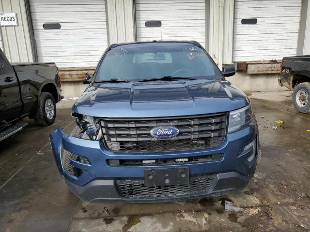1FM5K8AR1JGC95383 - 2018 FORD EXPLORER POLICE INTERCEPTOR ლურჯი ფოტო 5