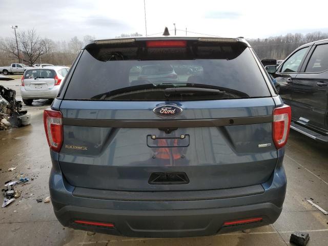 1FM5K8AR1JGC95383 - 2018 FORD EXPLORER POLICE INTERCEPTOR ლურჯი ფოტო 6