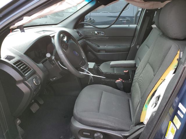 1FM5K8AR1JGC95383 - 2018 FORD EXPLORER POLICE INTERCEPTOR ლურჯი ფოტო 7
