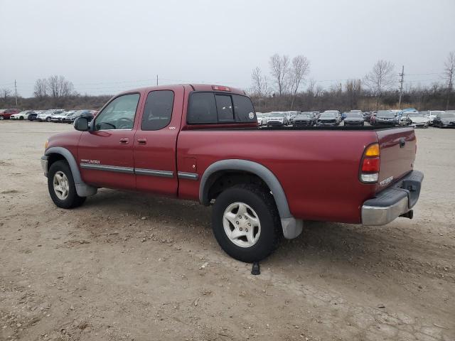 5TBRT3412YS098985 - 2000 TOYOTA TUNDRA ACCESS CAB წითელი ფოტო 2