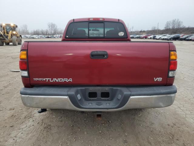 5TBRT3412YS098985 - 2000 TOYOTA TUNDRA ACCESS CAB წითელი ფოტო 6