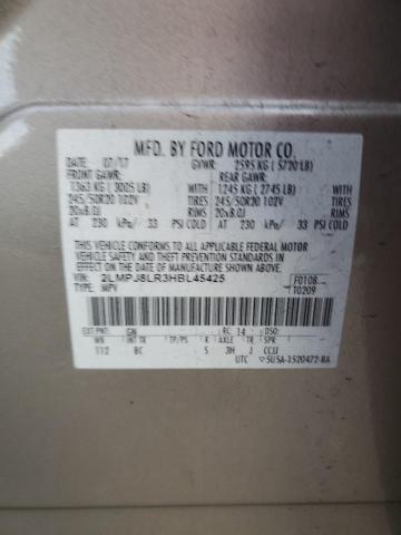 2LMPJ8LR3HBL45425 - 2017 LINCOLN MKX RESERVE Թուխ լուսանկար 13