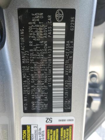 4T1G11AK7PU814131 - 2023 TOYOTA CAMRY SE NIGHT SHADE SILVER photo 13