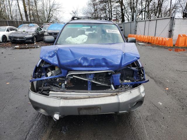 JF1SG656X4H736820 - 2004 SUBARU FORESTER 2.5XS Синий фото 5