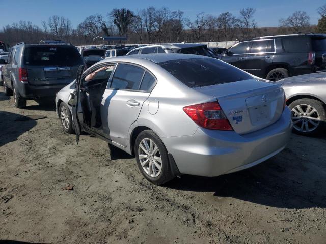 19XFB2F95CE017863 - 2012 HONDA CIVIC EXL ვერცხლისფერი ფოტო 2