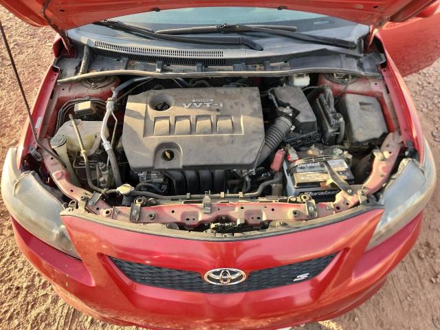 1NXBU40E49Z133958 - 2009 TOYOTA COROLLA BASE წითელი ფოტო 11