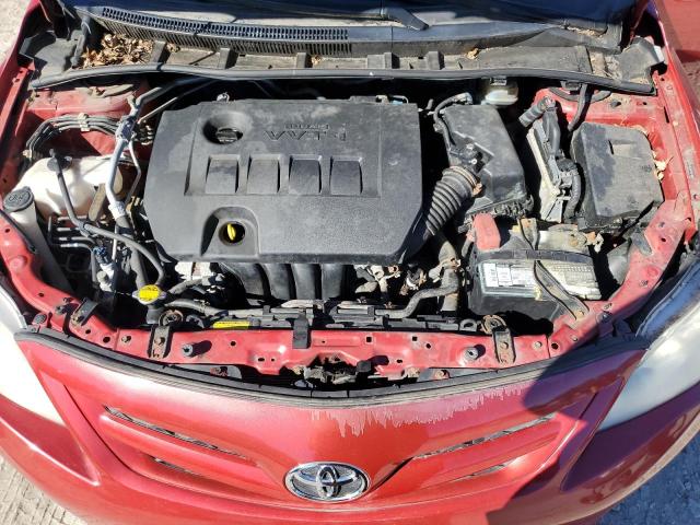 JTDBU4EE5BJ096438 - 2011 TOYOTA COROLLA BASE RED photo 11