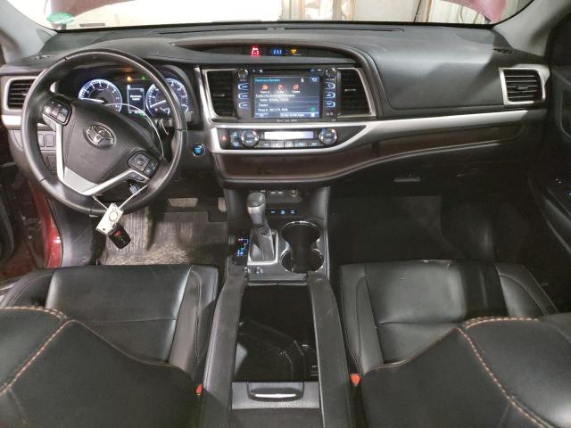 5TDJZRFH5KS945019 - 2019 TOYOTA HIGHLANDER SE ბურგუნდია ფოტო 8
