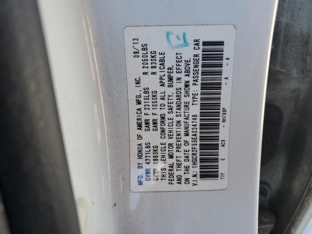 1HGCR2F55EA034746 - 2014 HONDA ACCORD SPORT WHITE photo 12