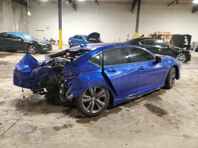19UUB5F56NA000745 - 2022 ACURA TLX TECH A BLUE photo 3