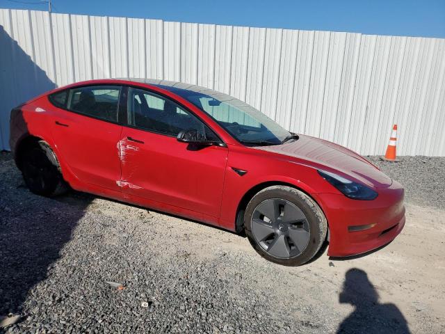 5YJ3E1EA3PF454728 - 2023 TESLA MODEL 3 RED photo 4