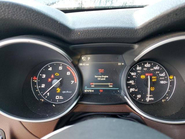 ZASPAKBN5M7D17826 - 2021 ALFA ROMEO STELVIO TI GRAY photo 9