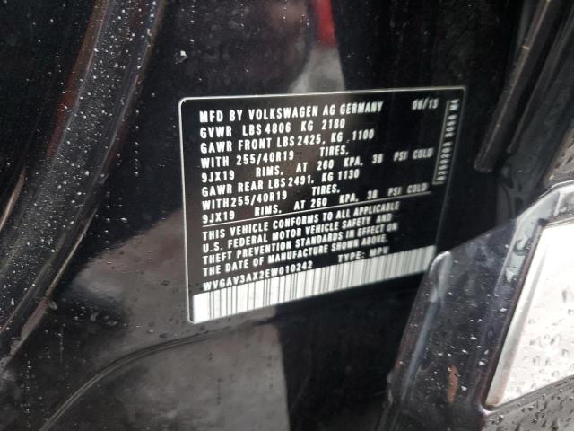 WVGAV3AX2EW010242 - 2014 VOLKSWAGEN TIGUAN S BLACK photo 13