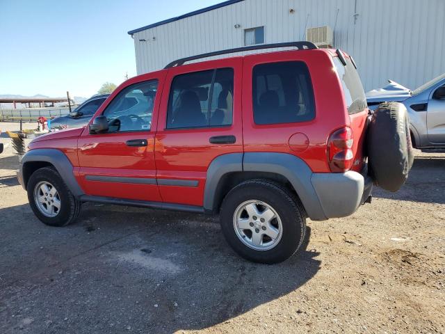1J4GK48K15W516551 - 2005 JEEP LIBERTY SPORT RED photo 2
