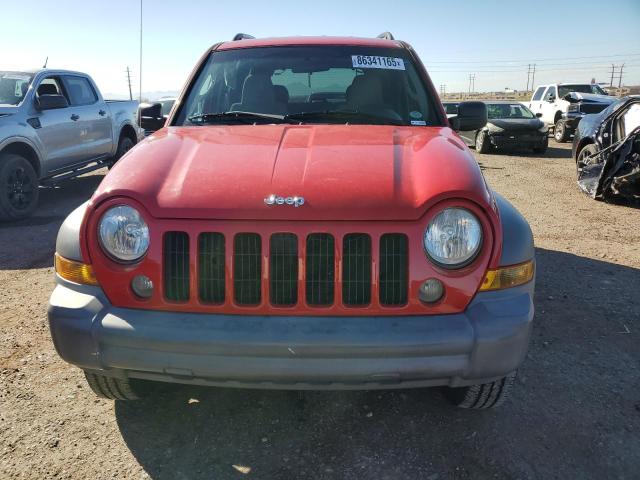 1J4GK48K15W516551 - 2005 JEEP LIBERTY SPORT RED photo 5