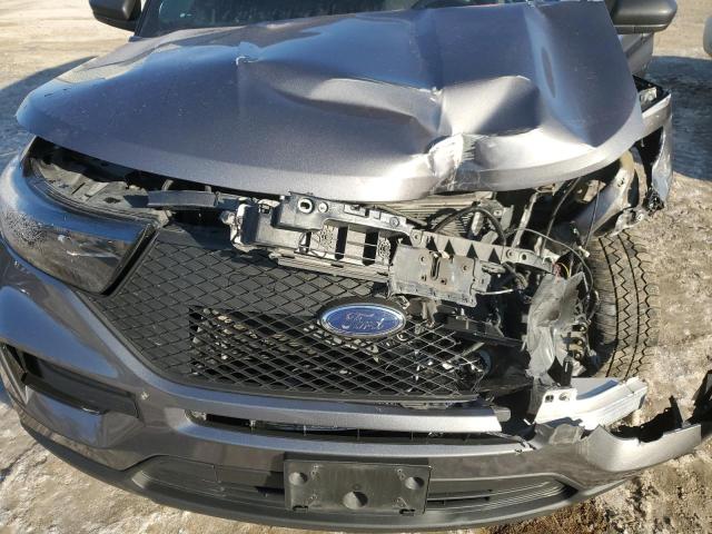 1FM5K8ABXNGB01877 - 2022 FORD EXPLORER POLICE INTERCEPTOR 灰色 照片 12