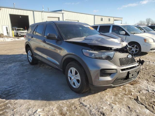 1FM5K8ABXNGB01877 - 2022 FORD EXPLORER POLICE INTERCEPTOR 灰色 照片 4