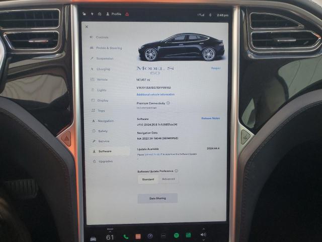 5YJSA1BG7DFP05102 - 2013 TESLA MODEL S BLACK photo 9