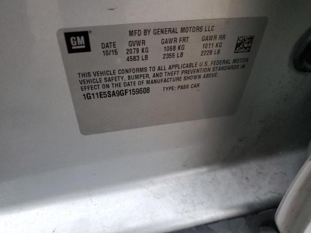 1G11E5SA9GF159608 - 2016 CHEVROLET MALIBU LIM LTZ 灰色 照片 12